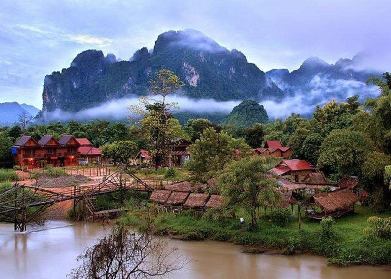 Mountainview Riverside Boutique Hotel Ванг-Виенг Экстерьер фото